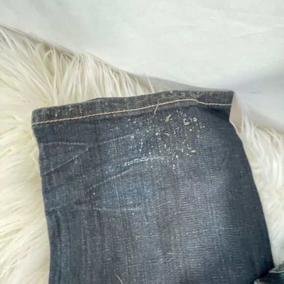 MEK Denim Santiago Distressed Straight Leg Jeans Sz 28 X 34 Long - Picture 8 of 14